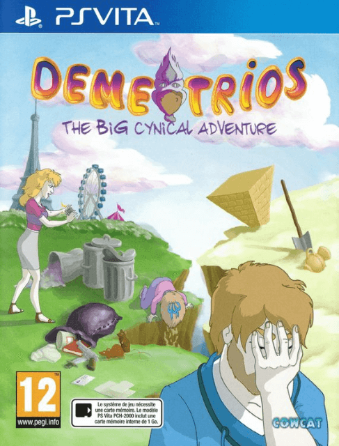 Demetrios The Big Cynical Adventure box art for Playstation Vita